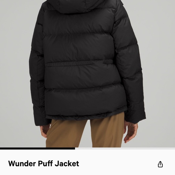 Lululemon Wunder Puff jacket black size 10 - Picture 2 of 7